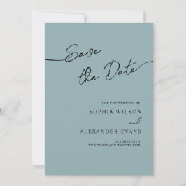 Save The Date Flat Kaart voor een Boho Chic bruilo