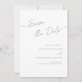 Save The Date Flat Kaart voor een Boho Chic bruilo (Voorkant)