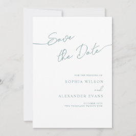 Save The Date Flat Kaart voor een Boho Chic bruilo