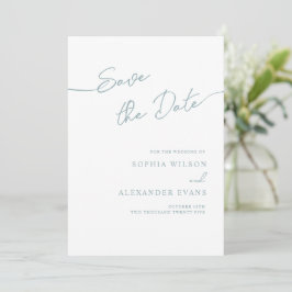 Save The Date Flat Kaart voor een Boho Chic bruilo