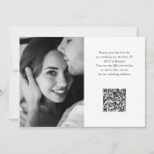 Save the date | Flitsfoto's en QR-code met fijne s (Achterkant)