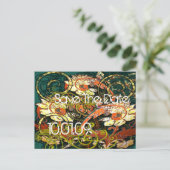 Save the Date- Floral Distressed - Aankondigingskaart (Staand voorkant)