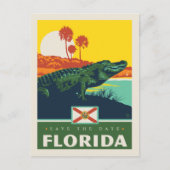 Save the date | Florida Uitnodiging Briefkaart (Voorkant)