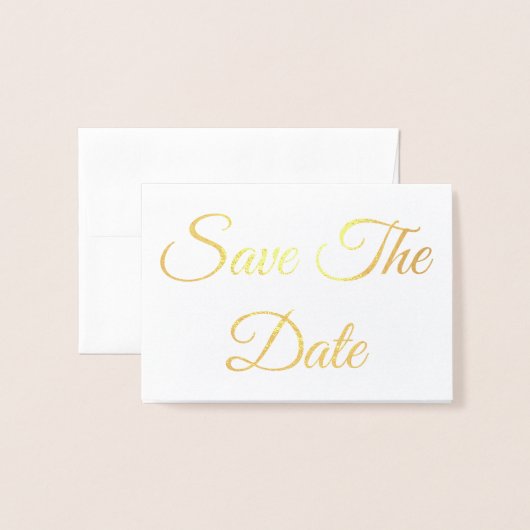Save the date folie kaarten (Voorkant met envelop)