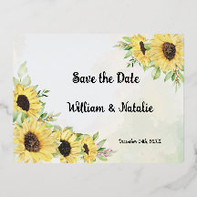 Save the Date Folie Uitnodiging Postkaart