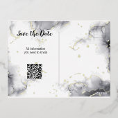 Save the Date Folie Uitnodigingskaart Uitnodiging Briefkaart (Achterkant)