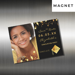 Save the Date foto afstudeerfeest 2025 magneet