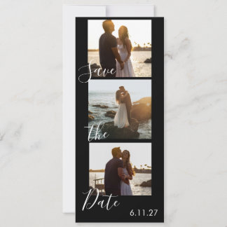 Save the Date Foto Filmstrook Huwelijksagenda