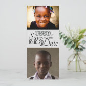 Save the Date Foto Kaarten (Staand voorkant)