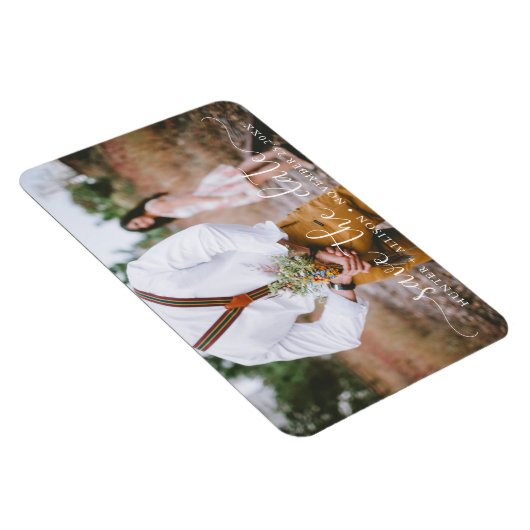 Save the date | Foto Magnet Magneet (Rechterzijde)