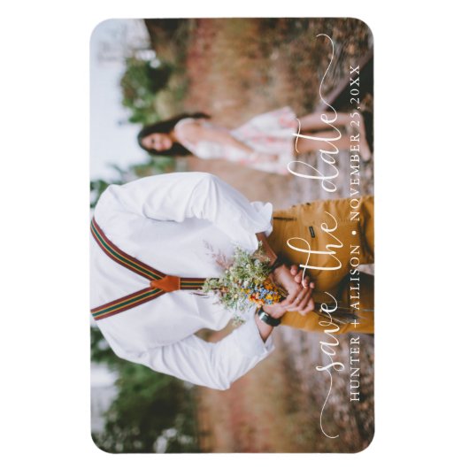 Save the date | Foto Magnet Magneet (Verticaal)