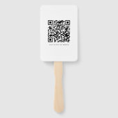 Save the Date Foto Minimal QR Code Script Handwaaier (Achterkant)