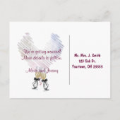 "Save the Date"-fotokaart Aankondigingskaart (Achterkant)