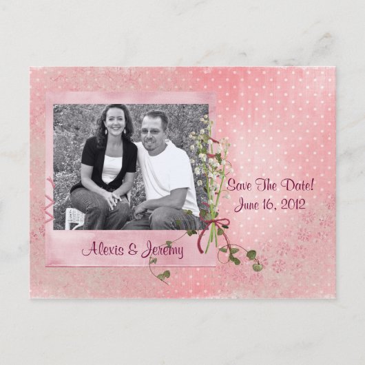 "Save the Date"-fotokaart Aankondigingskaart (Voorkant)