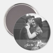 Save the date Fotomagneet met datum en foto Magneet (Voorkant / Achterkant)