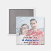 Save the date! Fotomagneten Magneet (Voorkant / Achterkant)