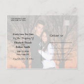 Save the date | Fotosjabloon Aankondigingskaart (Achterkant)