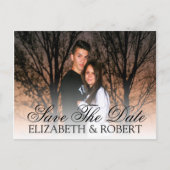 Save the date | Fotosjabloon Aankondigingskaart (Voorkant)