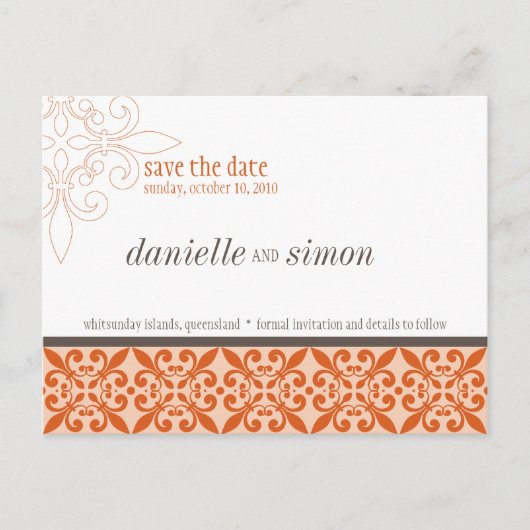 SAVE THE DATE :: fris 1 Aankondigingskaart (Voorkant)