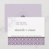 SAVE THE DATE :: fris 2 Aankondigingskaart (Voorkant / Achterkant)