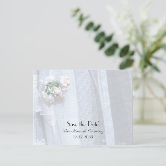 Save the Date Gelofte Vernieuwing Uitnodiging (Staand voorkant)