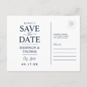 Save the date | Georgia Uitnodiging Briefkaart (Achterkant)