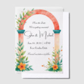 "Save the Date" Gepersonaliseerde bruiloft Vellum Uitnodigingen (Offset)