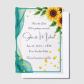 "Save the Date" Gepersonaliseerde bruiloft Vellum Uitnodigingen (Offset)