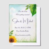 "Save the Date" Gepersonaliseerde bruiloft Vellum Uitnodigingen (Offset)