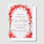 "Save the Date" Gepersonaliseerde bruiloft Vellum Uitnodigingen (Offset)