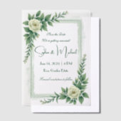 "Save the Date" Gepersonaliseerde bruiloft Vellum Uitnodigingen (Offset)