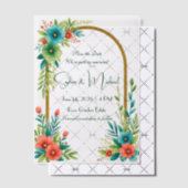 "Save the Date" Gepersonaliseerde bruiloft Vellum Uitnodigingen (Offset (Uitnodiging))