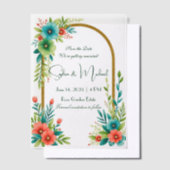 "Save the Date" Gepersonaliseerde bruiloft Vellum Uitnodigingen (Offset)