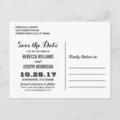 Save the Date - Glamour Gold Glitter Sparkles Aankondigingskaart (Achterkant)