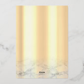 Save The Date Gold Glitter Drips Folie Feestdagenkaart (Achterkant)