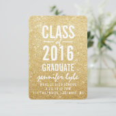 Save the Date | Gold Glitter Grd (Staand voorkant)