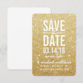 Save the Date | Golden Glitter Fab II (Voorkant / Achterkant)