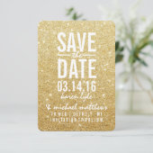Save the Date | Golden Glitter Fab II (Staand voorkant)
