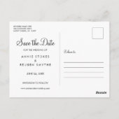 Save the Date Gouden Sterren Briefkaart (Achterkant)