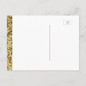 Save the date | goudpailletten aankondigingskaart (Achterkant)