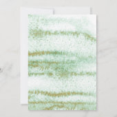 Save the date. Groene botanische foto bruiloft Kaart (Achterkant)