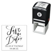 Save the Date handgeschreven script met hart Zelfinktende Stempel (In situ)