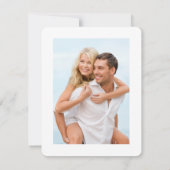 SAVE THE DATE handgeschreven script zwart wit Kaart (Achterkant)