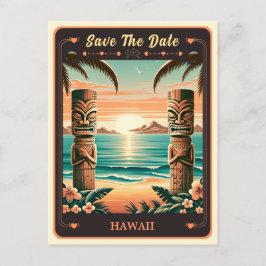 Save the date | Hawaii Uitnodiging Briefkaart