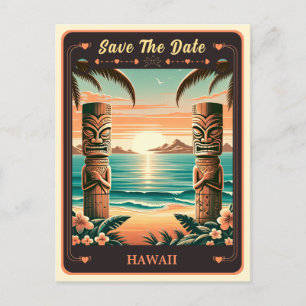 Save the date   Hawaii Uitnodiging Briefkaart