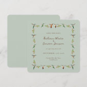 Save the Date Hummingbird Card (Voorkant / Achterkant)