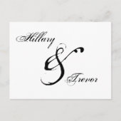 Save the date. Huwelijk Dank u Aankondigingskaart (Voorkant)