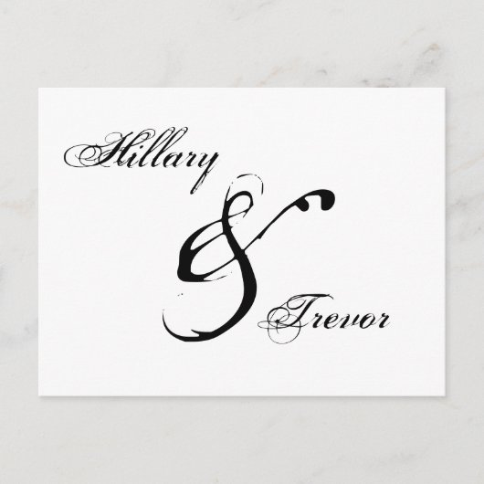 Save the date. Huwelijk Dank u Aankondigingskaart (Voorkant)