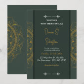 Save the date | Huwelijksuitnodiging Kaart (Voorkant / Achterkant)