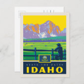 Save the date | Idaho Uitnodiging Briefkaart (Voorkant / Achterkant)
